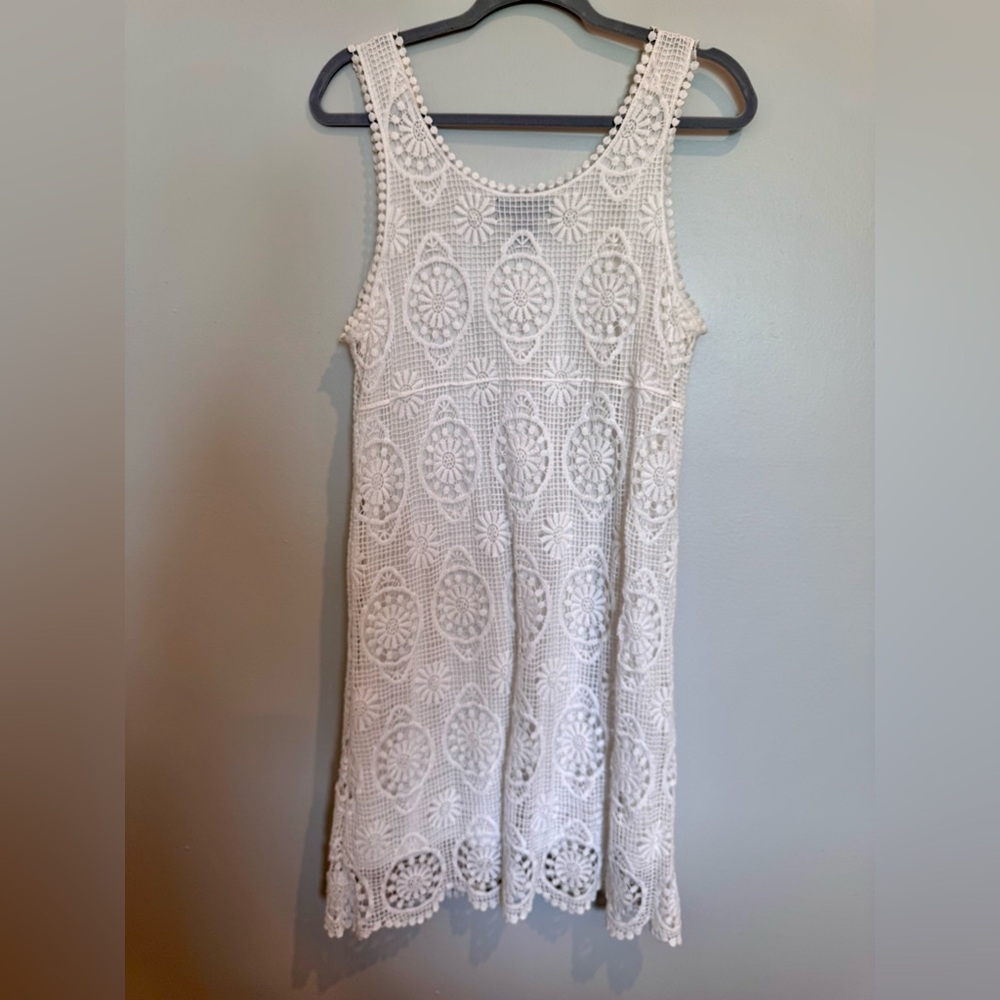 Karen Kane White Lace Midi Dress - Picture 2 of 6